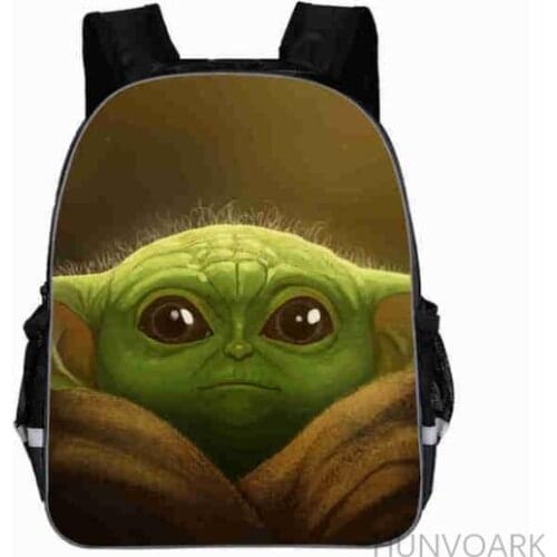 Disney Baby Yoda 11-16inch Childrens Backpack For Boys Girls Star Wars School Bags Primary Kids Mochila Escolar