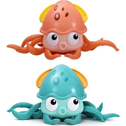 Baby Big Eye Octopus Toys Amphibious Walking Octopus Playing in Water Toys H055