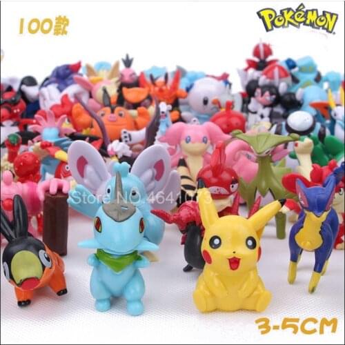 New 3-5cm 25 50 100pcs Takara Tomy Pokemon Action Figure toys Mini figures Model Toy Pikachu Anime Kids Doll Birthday gifts