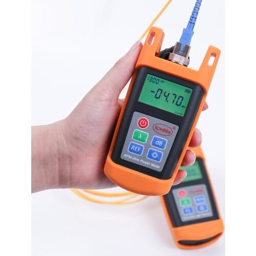 FTTH Cable Tester Fiber Optical Test Tool Fiber Optic Power Meter KPM-25M OPM -70~+10dBm, FC/ ST Connectors are optional