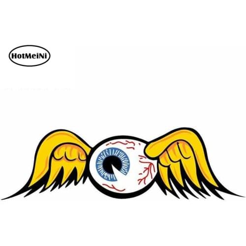 HotMeiNi 13cm x 5.1cm FLYING EYE BALL DUTCH STYLE NHRA DRAG RACE HOT RAT ROD DECAL STICKER ROADKILL Waterproof Car Stickers