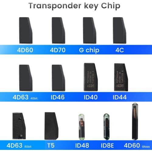 KEYYOU 10x Car Remote Key Transponder Chip 4D ID40 ID44 ID46 ID63 ID48 ID60 Glass ID70 ID8E T5 4C G Chip Original Blank Chip