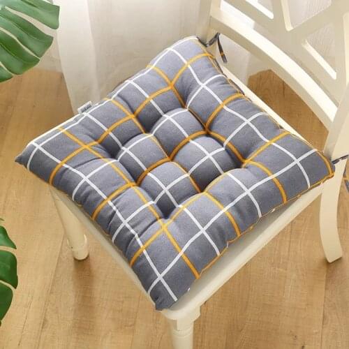 Square Europe Style Seat Geometric Home Office Cotton Linen Chair Sofa Floor Pillow Buttock Cushion