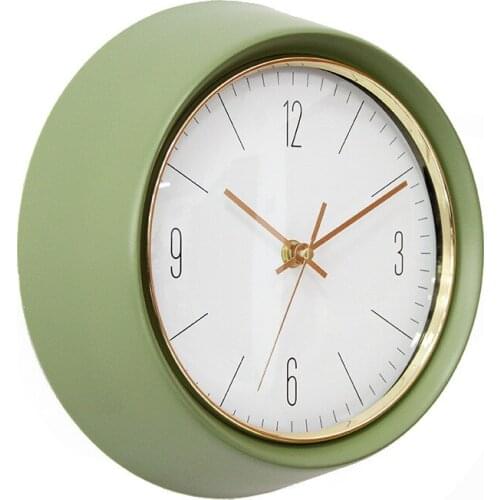 Nordic Silent Wall Clock Digital Simple Cartoon Modern Metal Wall Clock Living Room Bedroom Luxury Clocks Zegar Decor OO50WC