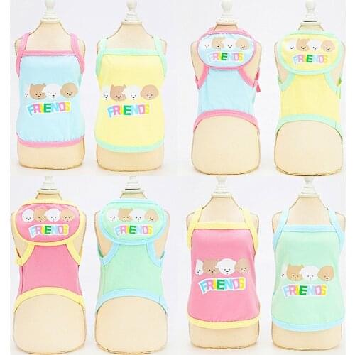 Pet Dog Clothes Half-length Sling Vest Summeer Cat Shirt With Bibs Pet Scarf For Small Dogs And Cats Puppy Costume Chihuahua