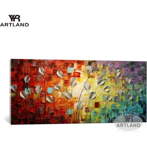 Wholesale abstract Pure handmade oil painting on canvas hanging pictures wall art for living room home decoration no framed