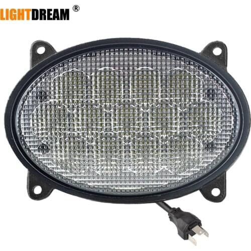Oval 6.3" 65W Led Work Lights For John Deere Tractor 8130, 8230, 8330, 8430, 8530,9120, 9220, 9320, 9420, 9520, 9620 Hood Lights