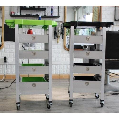 Hairdressing salon tool cart with drawer type locker removable multifunctional ironing and dyeing cart barber cabinet