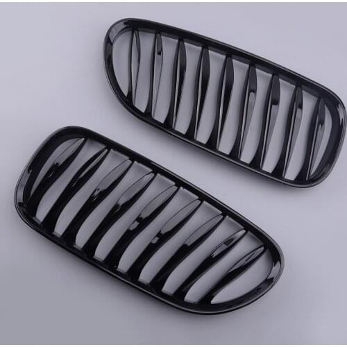 1 Pair Plastic Car Glossy Black Front Kidney Grilles fit for BMW Z4 E85 E86 Coupe 2DR 2003 2004 2005 2006 2007 2008 51137051957