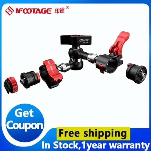 Iootage Spider Crab Magic Arm 7 inch 11 inch Hhand Photography Slr Monitor Fill Light Universal Camera LCD Screen Stand