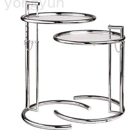 Side corner table with Tempered Glass Top End Table glass side table living room furniture minimalist modern tea talbe 2PCS