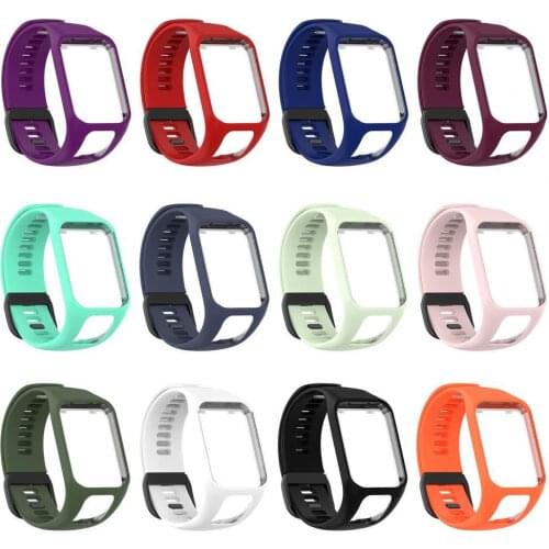 Watch Band Sweat-proof Breathable with Buckle Sports Replaceable Watch Belt Compatible with TomTom Adventurer/Golfer 2/Runner
