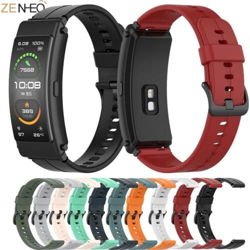 Soft Silicone Watch Strap Band For Huawei Talkband B6 Wristband Replacement 16mm Bracelet Belt Watchband For Huawei Band B3