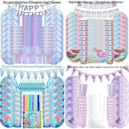 Mermaid Tail Balloon The Little Mermaid Birthday Party Balloons Mermaid Party Ballon Happy Birthday Party Decoration Girl Baby