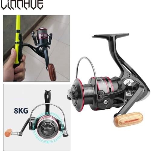 LINNHUE Fishing Reel HC500-7000 Metal Spool Spinning Reel 8KG Drag 5.2:1 High Speed Reel Fishing Carp Fishing Reel For Saltwater