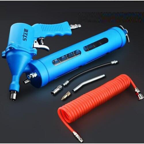 With 5m Trachea 500cc Air Compressor Storage Tank High Pressure Steam Grease Gun Air Pressure Grease Gun Pneumatic Grease Gun