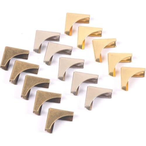 Metal Corners For Books Scrapbooking Photo Albums Menus Corner Protectors Metal Crafts DIY 15x15mm 50pcs