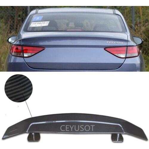 For Universal WING Spoiler NEW OLD Hyundai Elantra ABS Material Car Trunk Rear Lip Tail Accessories Black Decorative 2005-2021