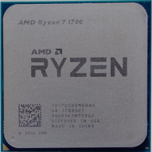 AMD Ryzen 7 1700 R7 1700 3.0 GHz Eight-Core CPU Processor YD1700BBM88AE Socket AM4
