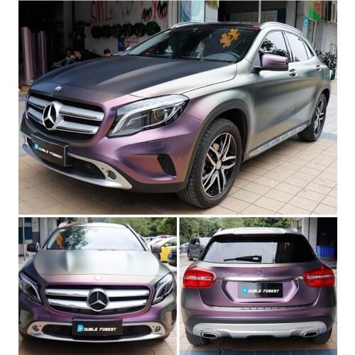 High Quality Matte Matt Purple Gold Chameleon Vinyl Wrap Color Change Sticker Ultra Metal Wrapping Film for Whole Car 18 x 1.52m