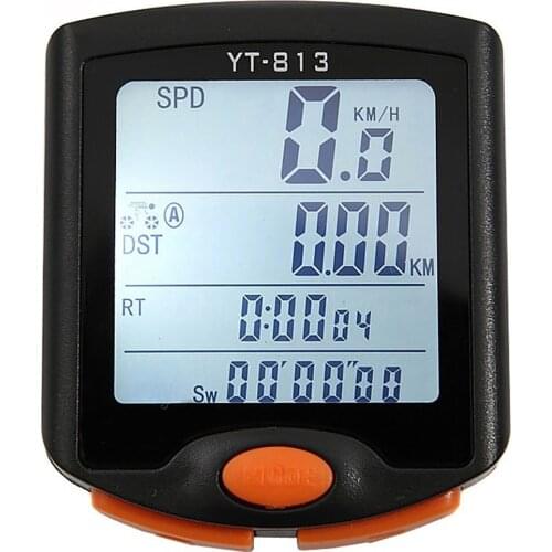 YT-813 Wired Bike Speed Meter Digital Bike computer Multi-functional Waterproof Sports Sensors Bicycle Computer Speedometer