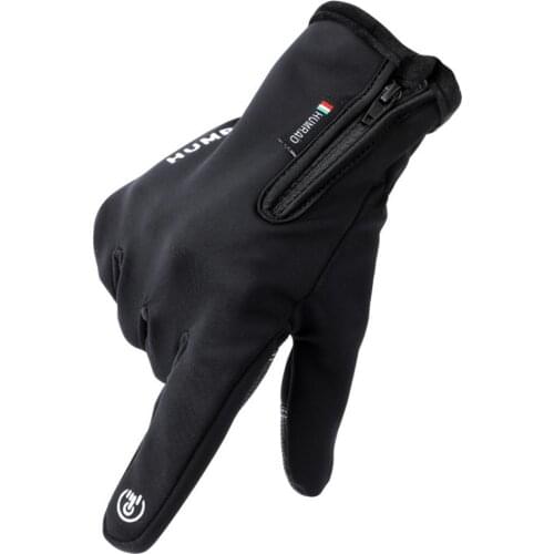 Winter Men Women Cycling Gloves Full Finger Touch Screen Antislip Waterproof Windproof Warm Thermal Fleece Bike Bicycle Gloves