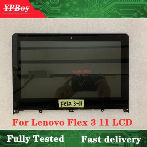 11.6 inch For Lenovo Flex 3 11 Flex 3-11 YOGA 300 11 Yoga 300-11 LED LCD Touch Screen Digitizer Assembly+Fram/Bezel HD 1366*768