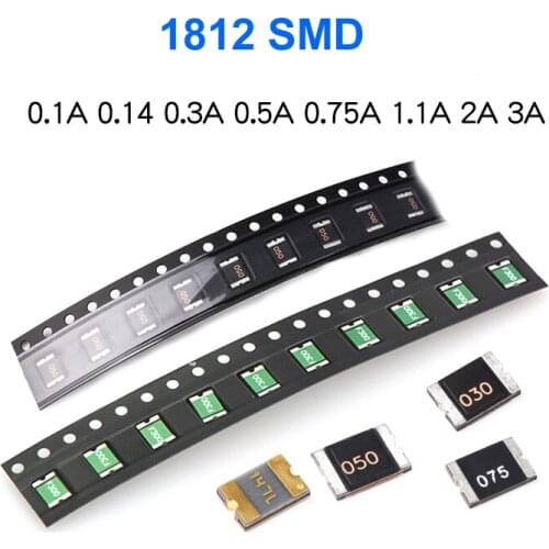 1812 SMD FUSES 1.1A-2.6A PPTC Resettable Fuses Fusing Type Chip Fuse Patch fuses