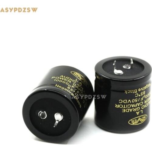 2 PCS NOVER 10000uF/50V Filter capacitors High-End 35mm*35mm Audio electrolytic capacitors