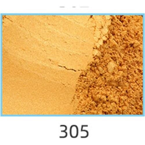 305 gold High Quality Pearl Powder gold Color Mica powder Pigment Glitter Pearlescent Powder For DIY Decoration