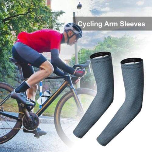 4 Pairs Unisex Summer Cooling Arm Sleeves Cover Cycling Running Anti-UV Sunscreen Cycling Arm Sleeves for Camping