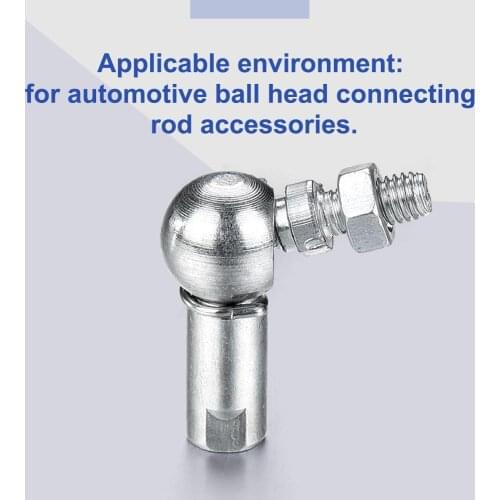 6PCS CS8 M5x0.8/CS10 M6x1 Right Hand Rod End Ball Bearing Carbon Steel Bearing For Auto Ball Head Connecting Rod Accessories