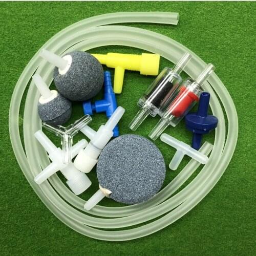 Aquarium Air Pump Accessories Air Bubble Stone Check Valves Air Flow Controller Valves Connectors Fish Tank Hose Tube