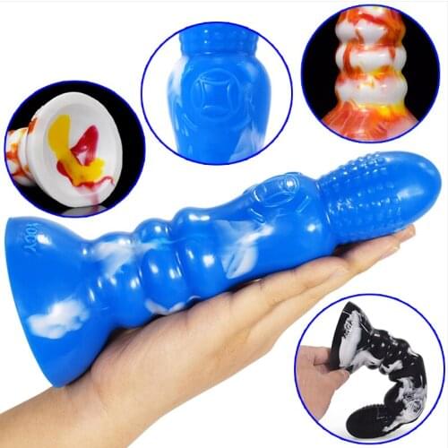Butt Plug Colorful Dildo With Strong Suction Cup Female G-spot Anal Masturbation Extreme Big Realistic Penis Sex Toys for Woman