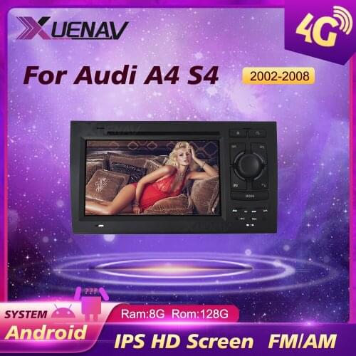 Car DVD Player Radio for Audi A4 S4 2002 2003 2004 2005 2006 2007 2008 Android Radio Multimeida CarPlay GPS Navigation