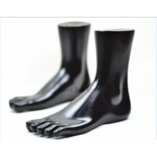 Free Shipping!! Fashion New Black Color Hot Sale Plastic Manikin Foot Mannequin On Promotion