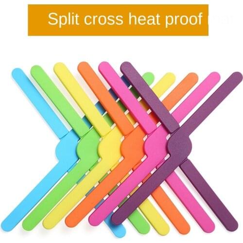Silica Gel Place Mat Color Six-piece Set Easy Storage Cup Pad Bowl Plate High Temperature Resistant Silica Gel coasters