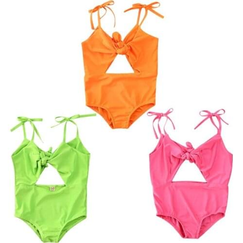 Kids Baby Girls Swimsuit Toddler Bikini Bow Bodysuits Swimwear Beach Bathing SuitBaby Boys Girls Holiday Clothing 1-5T