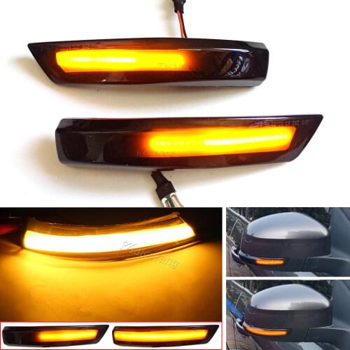 For Ford Focus 3 Mk2 Mk3 Mondeo Mk4 Auto parts Superb Dynamic Blinker LED Turn Signal Sequential Side Mirror Indicator Light