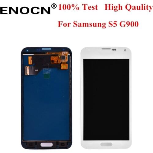 ENOCN for SAMSUNG Galaxy S5 LCD Display for Samsung GalaxyS5 G900 G900F Touch Screen Digitizer free shipping