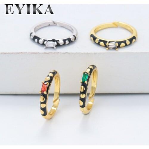 Кольца с фианитами для женщин EYIKA China At AliExpress