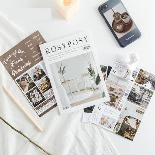 Kinbor Cute Sticker Paper Notebook With 20 Different Partten Set Scrapbooking Stickers Gift For Gril School Suppliers Stationery