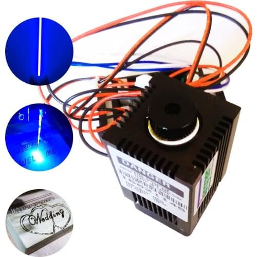 1000mW Laser Module Blue 450nm Cutter for Wood Cutting Engraving Burning 445nm 1W TTL Engraver CNC