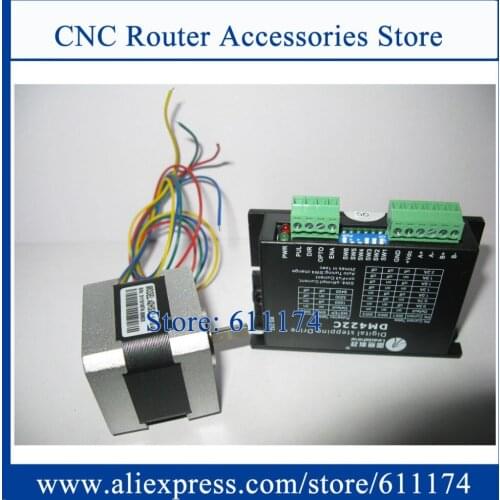Leadshine stepper set 2-phase Stepper Driver DM422C + 42HS02 0.22N.m Stepper Motor