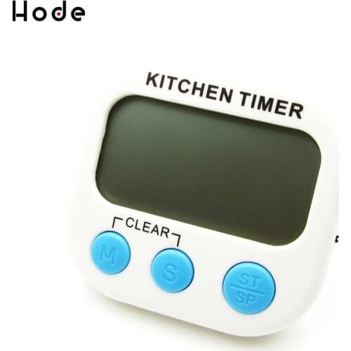Magnetic LCD Digital Kitchen Countdown Timer Alarm with Stand White Kitchen Timer Practical Cooking Timer Alarm Clock cocina
