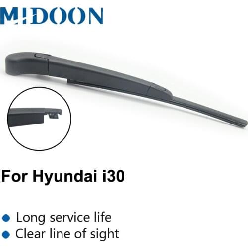 MIDOON Wiper Rear Wiper Blade & Arm Set Kit For Hyundai i30 MK2 2012 - 2017 Windshield Windscreen Rear Window 2016 2015 2014