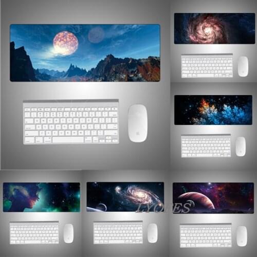 Cute Desk Mats Deskpad Creative Starry Sky Kawaii Mouse Pad Large Gaming Desk Pad for Office Computer Keyboard Writing Desk Mat