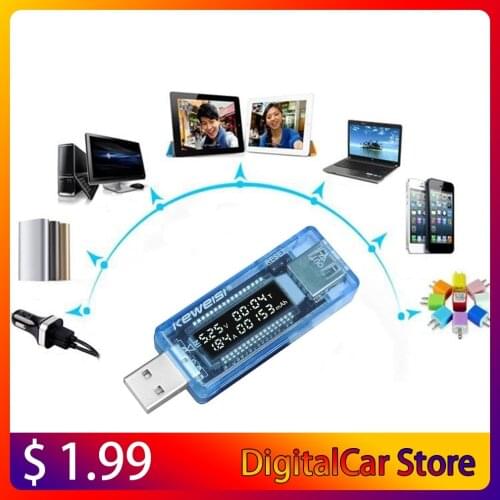 Mini Portable 0.91inch LCD Screen USB Charger Capacity Power Current Voltage Detector Tester Multimeter