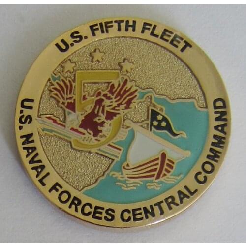 Fashion and original nautical military commemorative coin gold plated paint coins