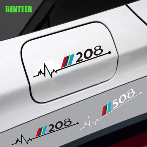 Car oil tank sticker for Peugeot 206 208 307 308 2008 3008 106 108 306 206 208